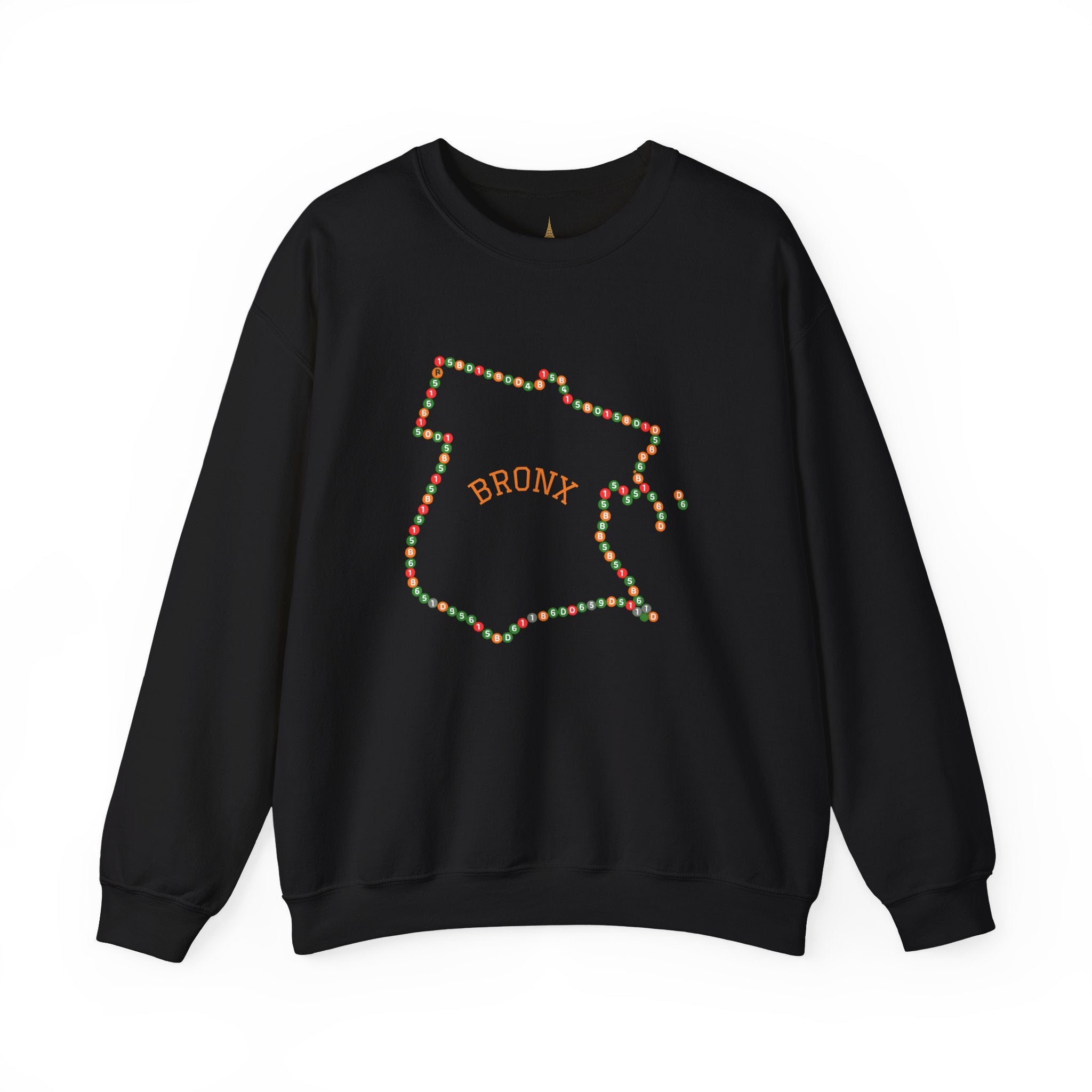 The Bronx Map Subway Signs Sweatshirt | NYC Crewneck Sweater