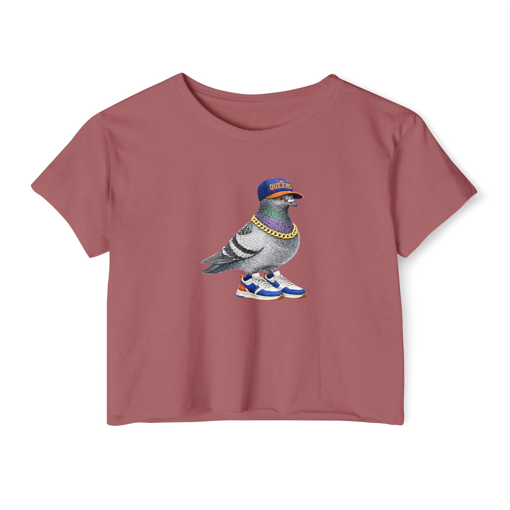 Top corto de paloma de Queens NYC personalizable