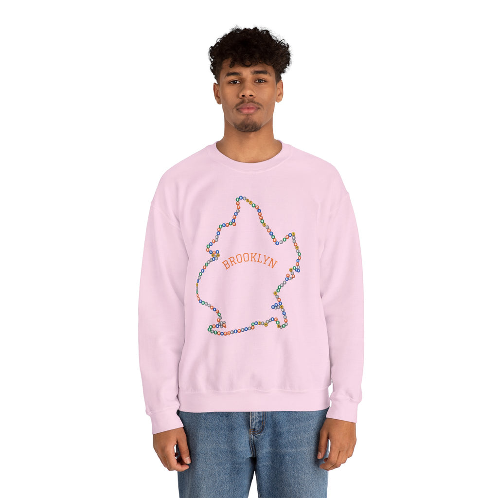 Sudadera con mapa del metro de Brooklyn | Suéter de cuello redondo de NYC