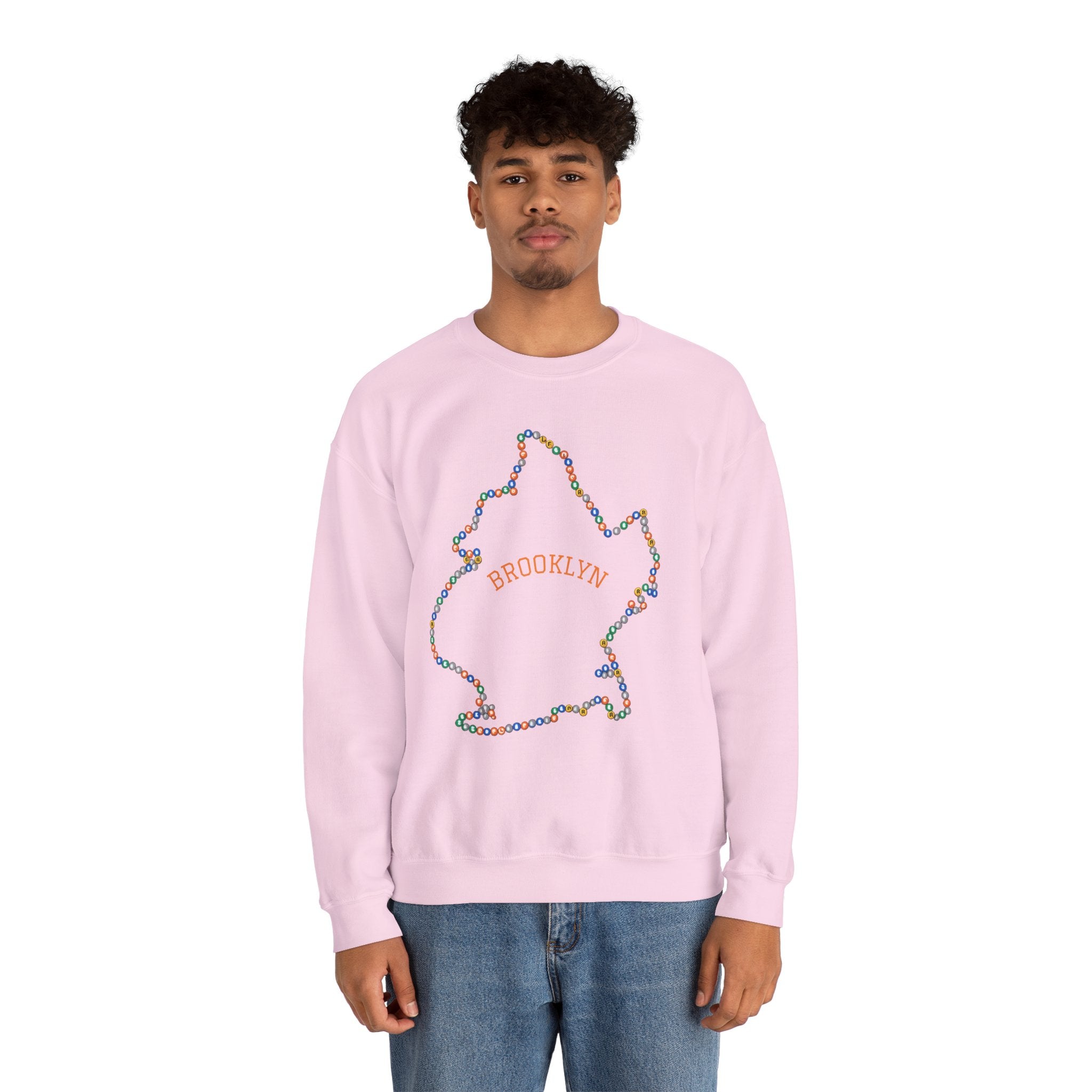 Sudadera con mapa del metro de Brooklyn | Suéter de cuello redondo de NYC
