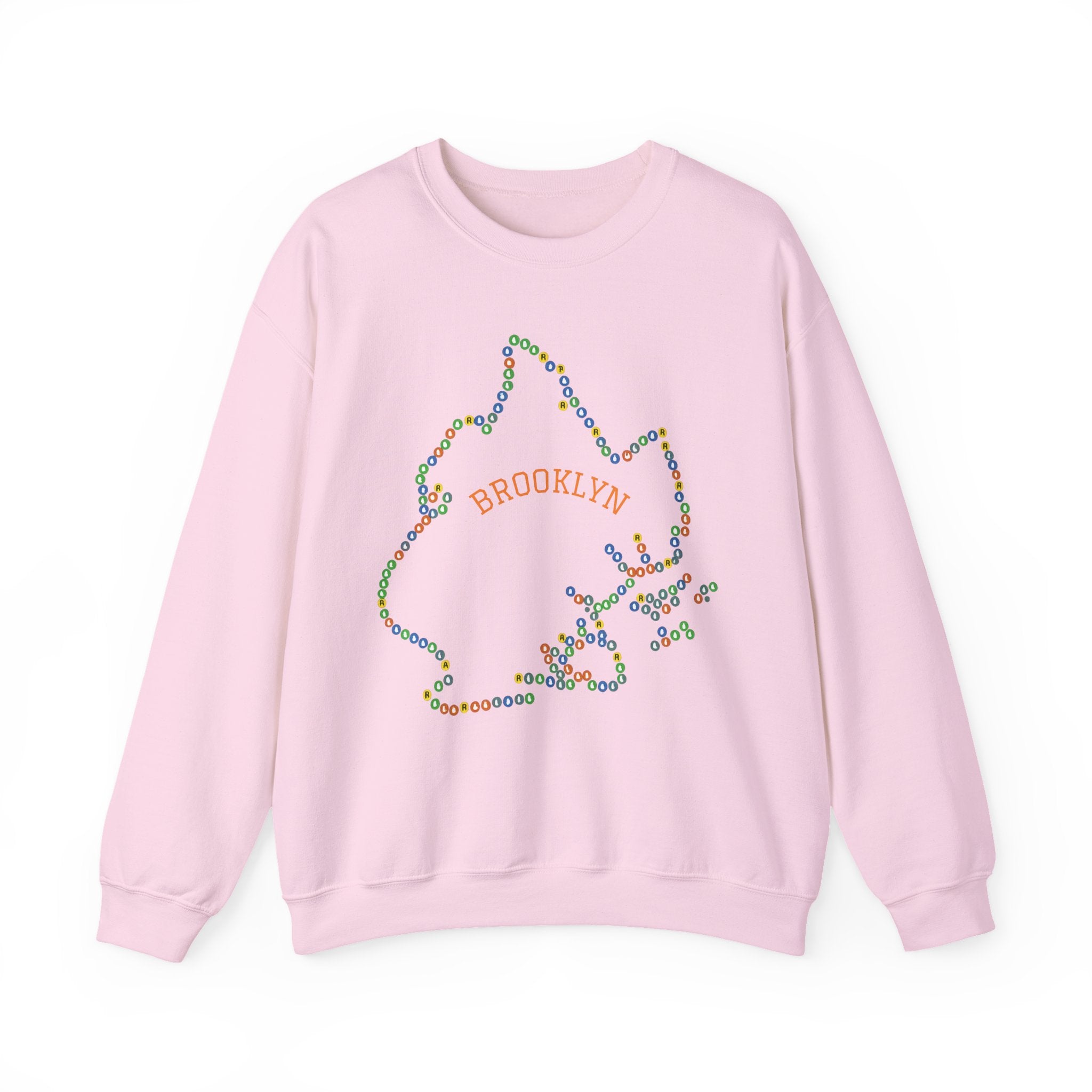 Brooklyn Map Subway Signs Sweatshirt | NYC Crewneck Sweater
