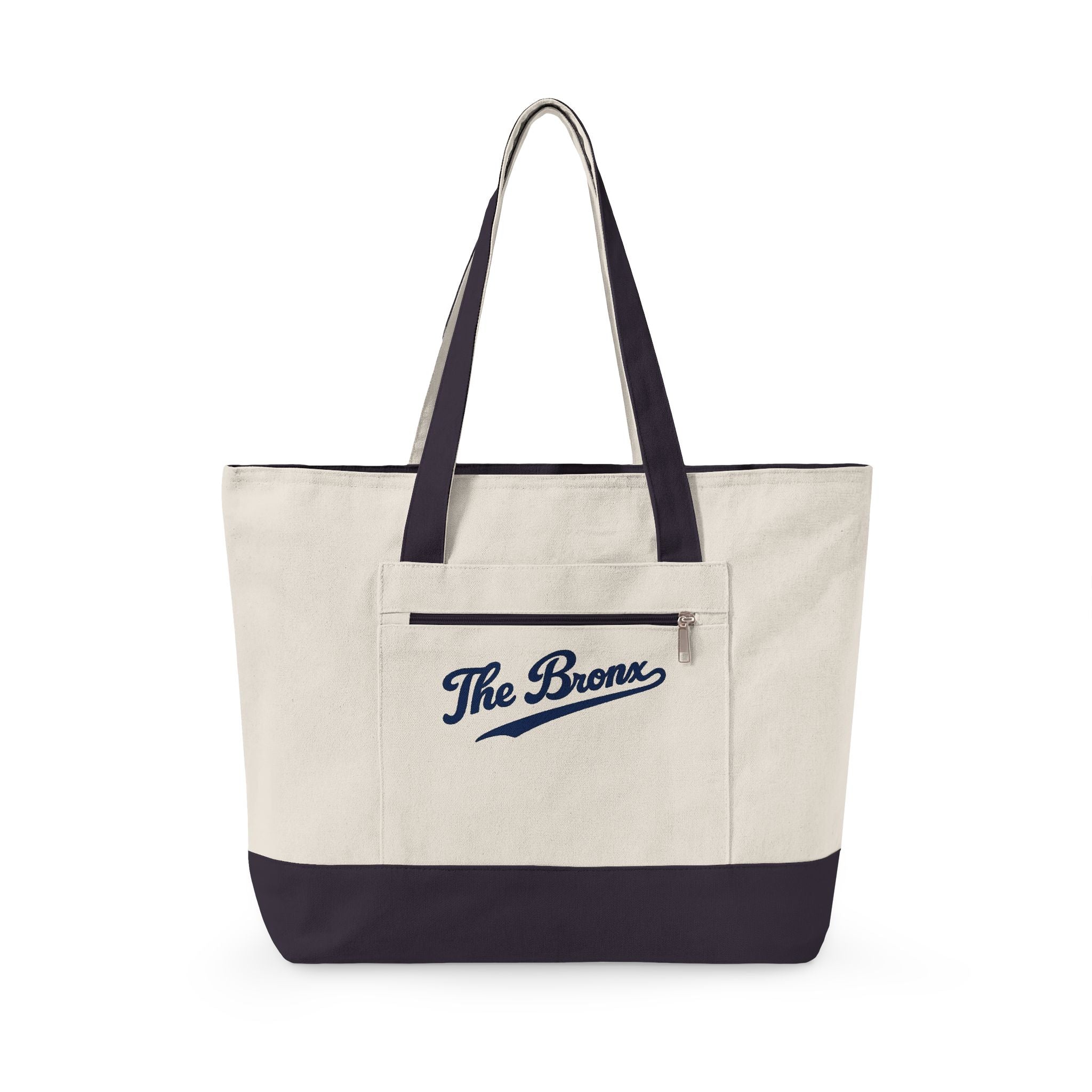 The Bronx Canvas Tote — Zippered Market Bag