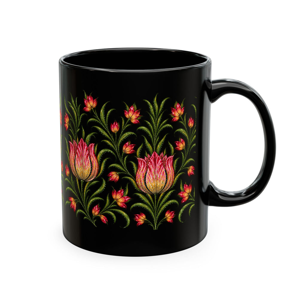 Floral Pattern Ceramic Mug — Botanic Garden Tea Coffee Cup