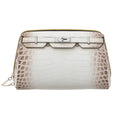 Canal Street White PVC Leather Makeup Bag
