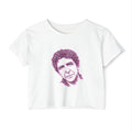 Bowtie Leonard Cohen Crop Top T-shirt   Music Tee