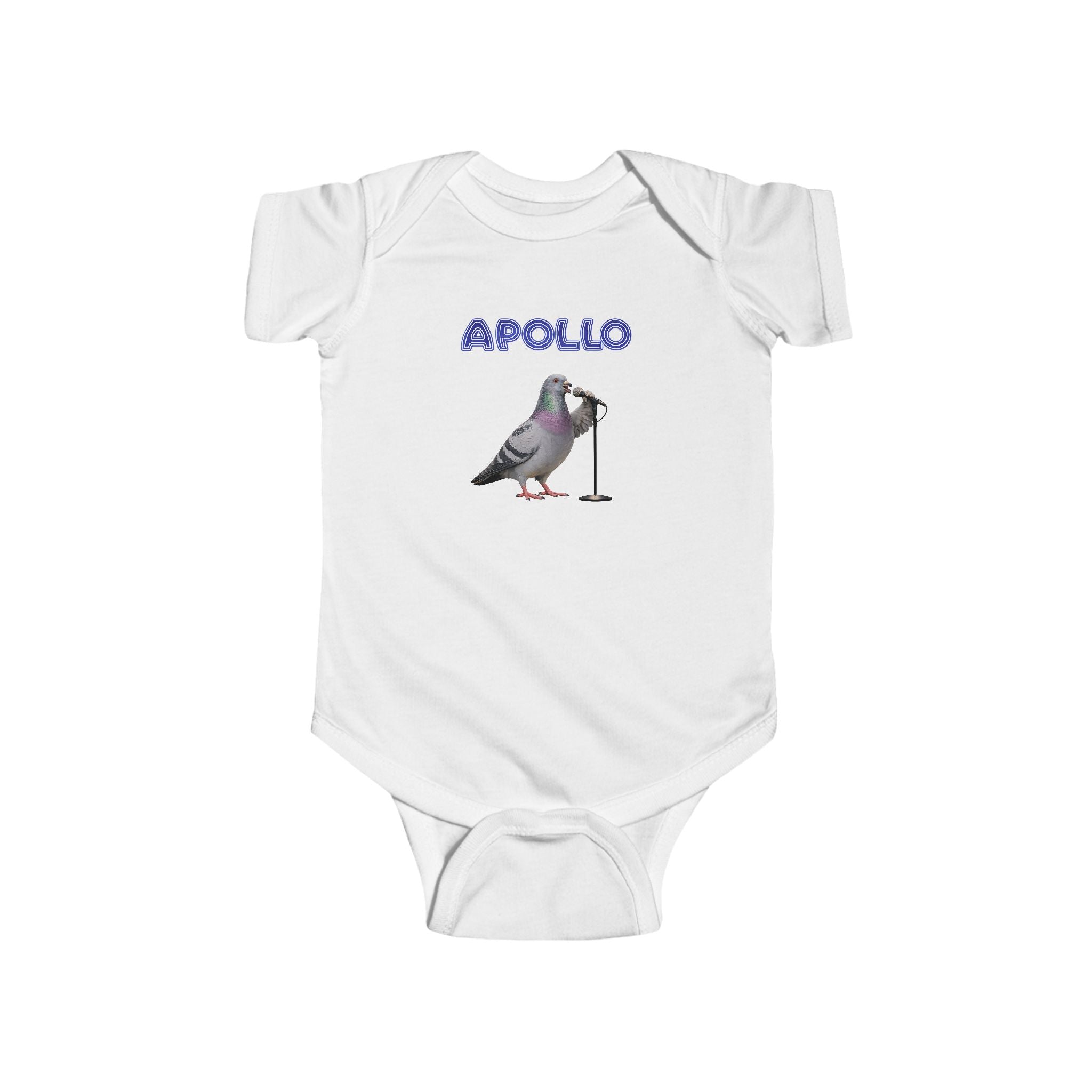 Customizable Harlem NYC Pigeon Baby Onesie | New Yorker Reveal Infant Bodysuit