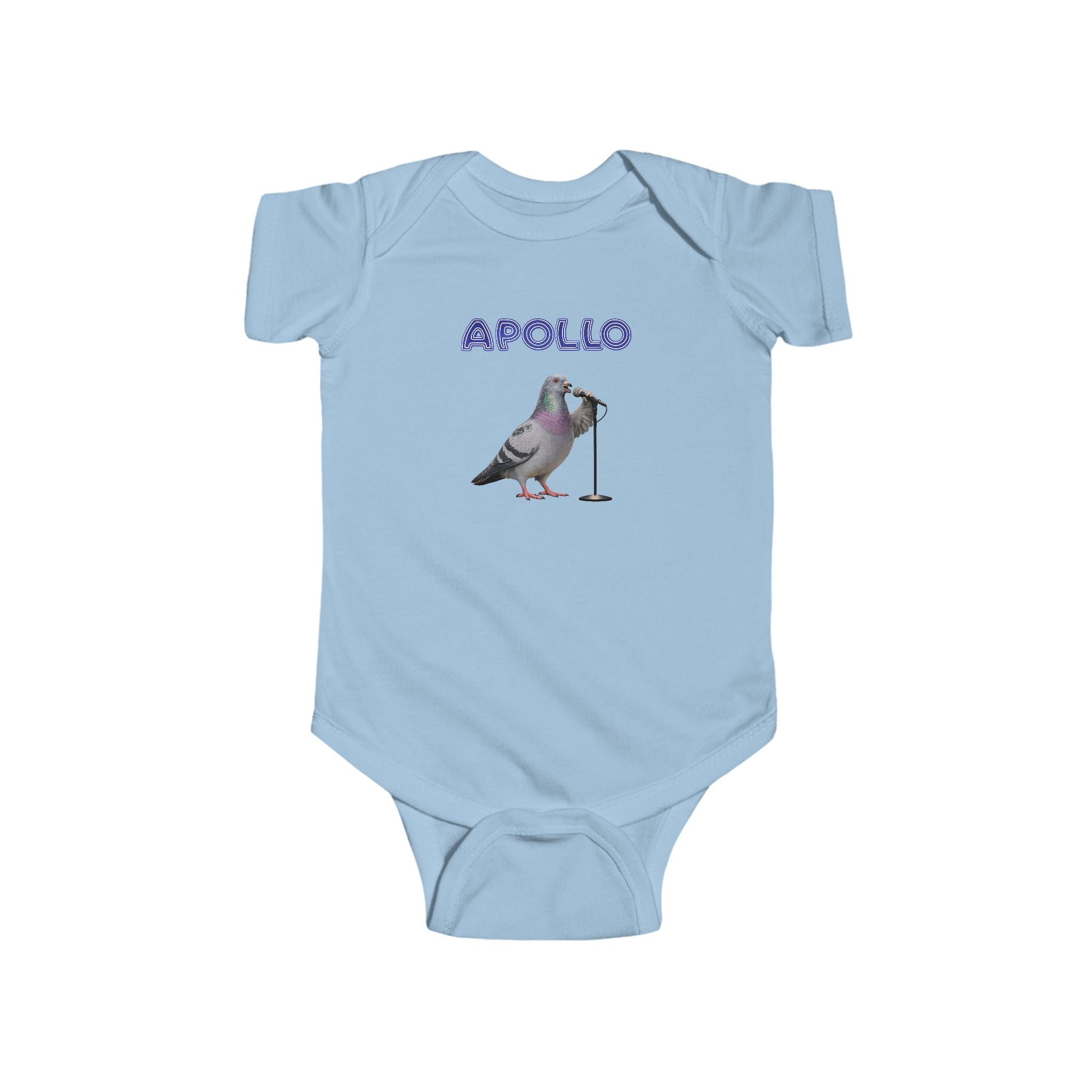 Customizable Harlem NYC Pigeon Baby Onesie | New Yorker Reveal Infant Bodysuit