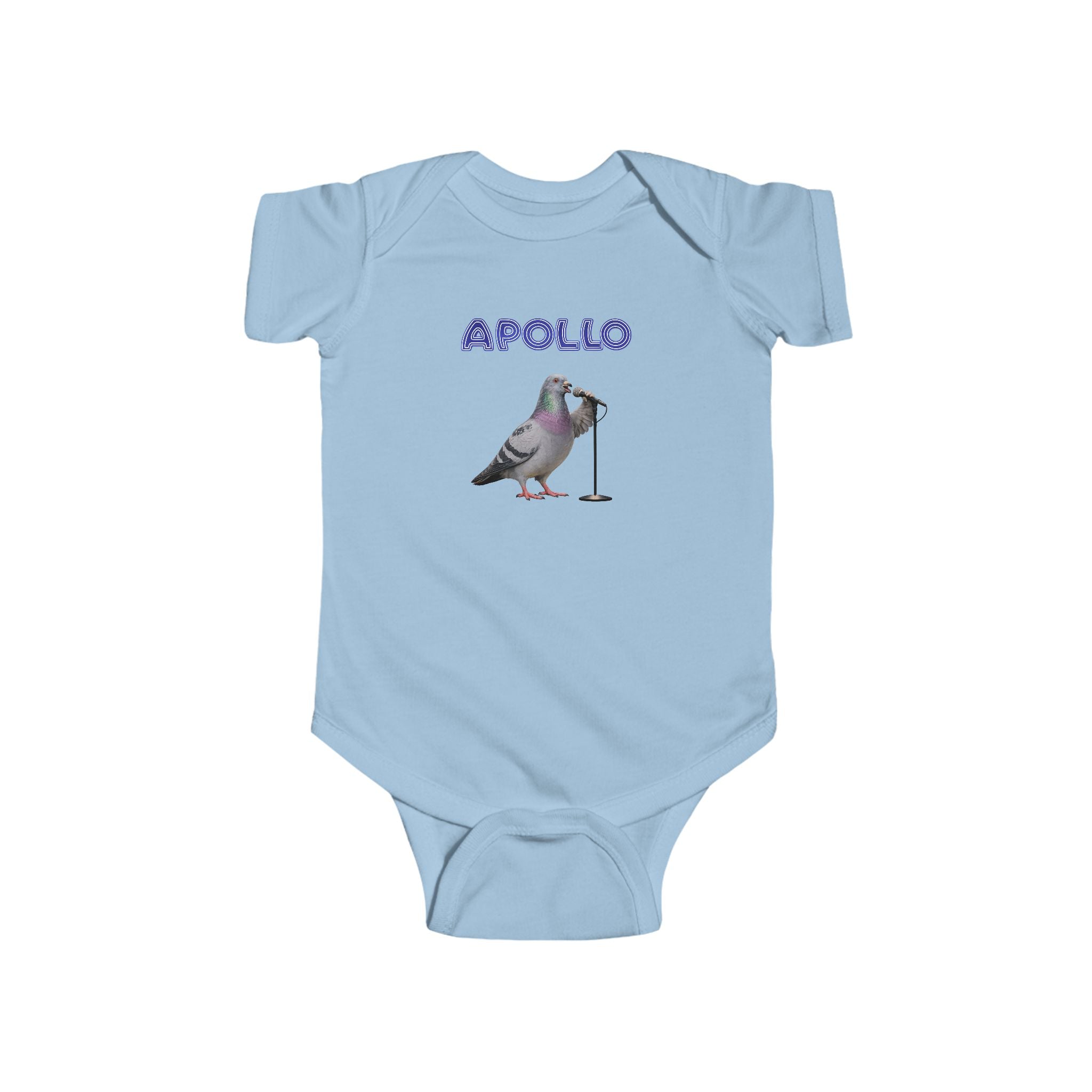 Customizable Harlem NYC Pigeon Baby Onesie | New Yorker Reveal Infant Bodysuit