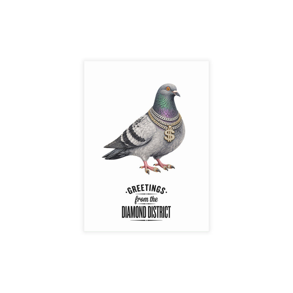 Paquete de postales de palomas de Diamond District NYC (sobres incluidos)