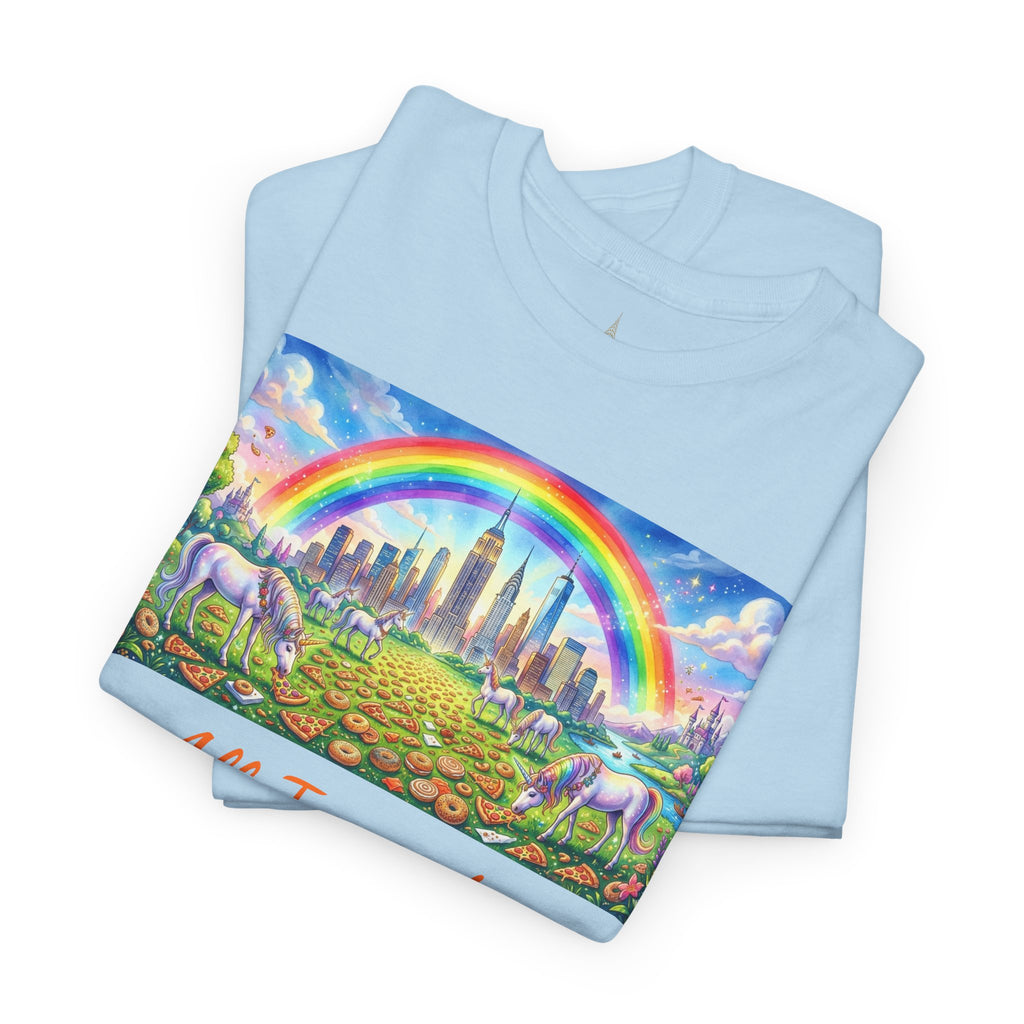 NYC Skyscrapers and Carbs T-Shirt | New York Is a Fairy Tale City Tee