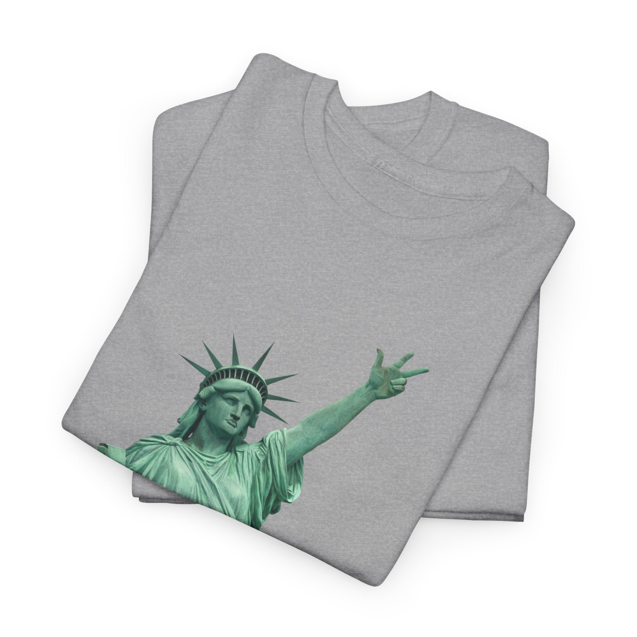 New Yorkers Love To Travel Statue of Liberty Three Points T-Shirt | NYC Jalen Brunson Basketball 3 Point Shot Tee