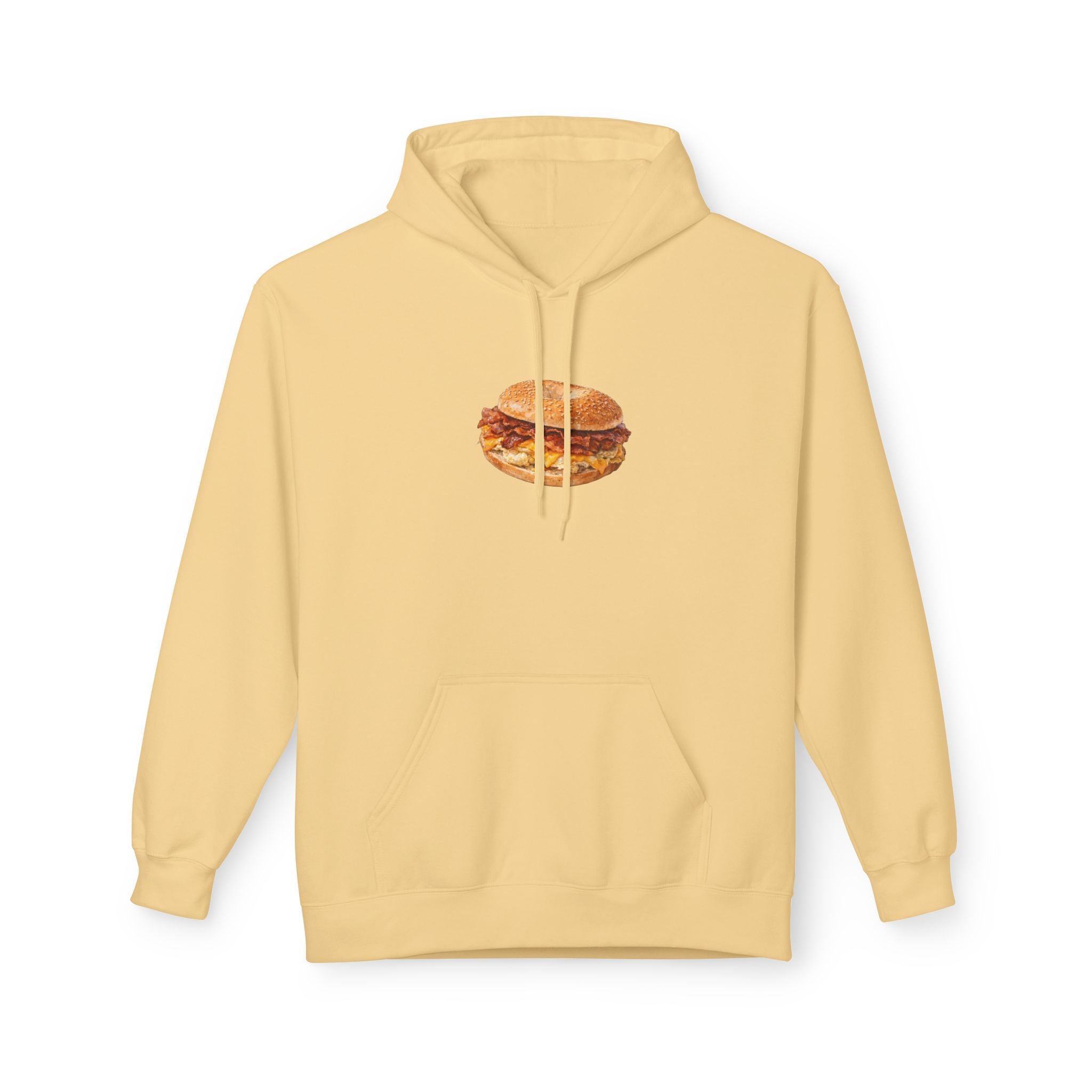NYC Bacon Egg and Cheese Hoodie — New York Sandwich Hooded Pullover Sweatshirt