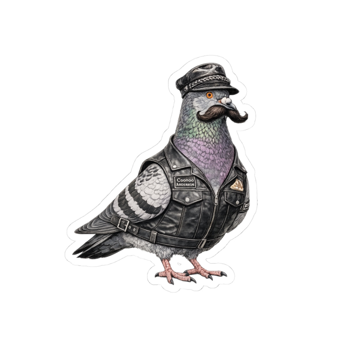 Chelsea NYC Pigeon 3" x 3" Sticker