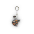 Greenwich Village NYC Pigeon Mini Plush Keychain |  Manhattan Folk Singer Bird Lovers Plushie Bag Charm
