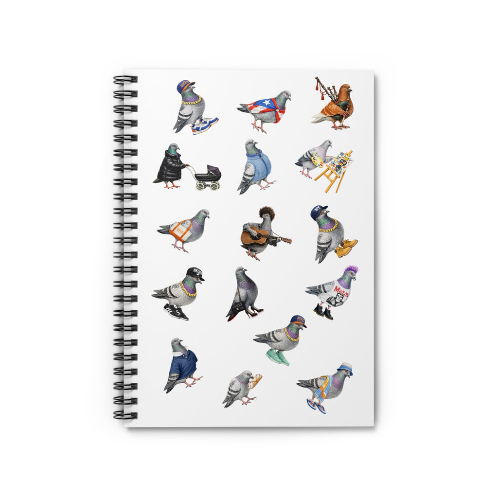 Pigeons of New York City Spiral Journal | NYC Pigeon Bird Lovers Notebook