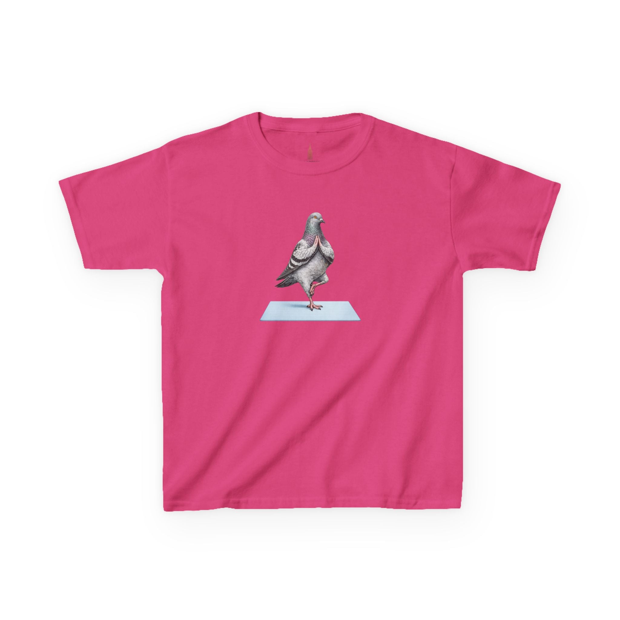 Customizable Central Park NYC Pigeon Kids Yoga Tee — Cute Bird Yoga T-Shirt for Children