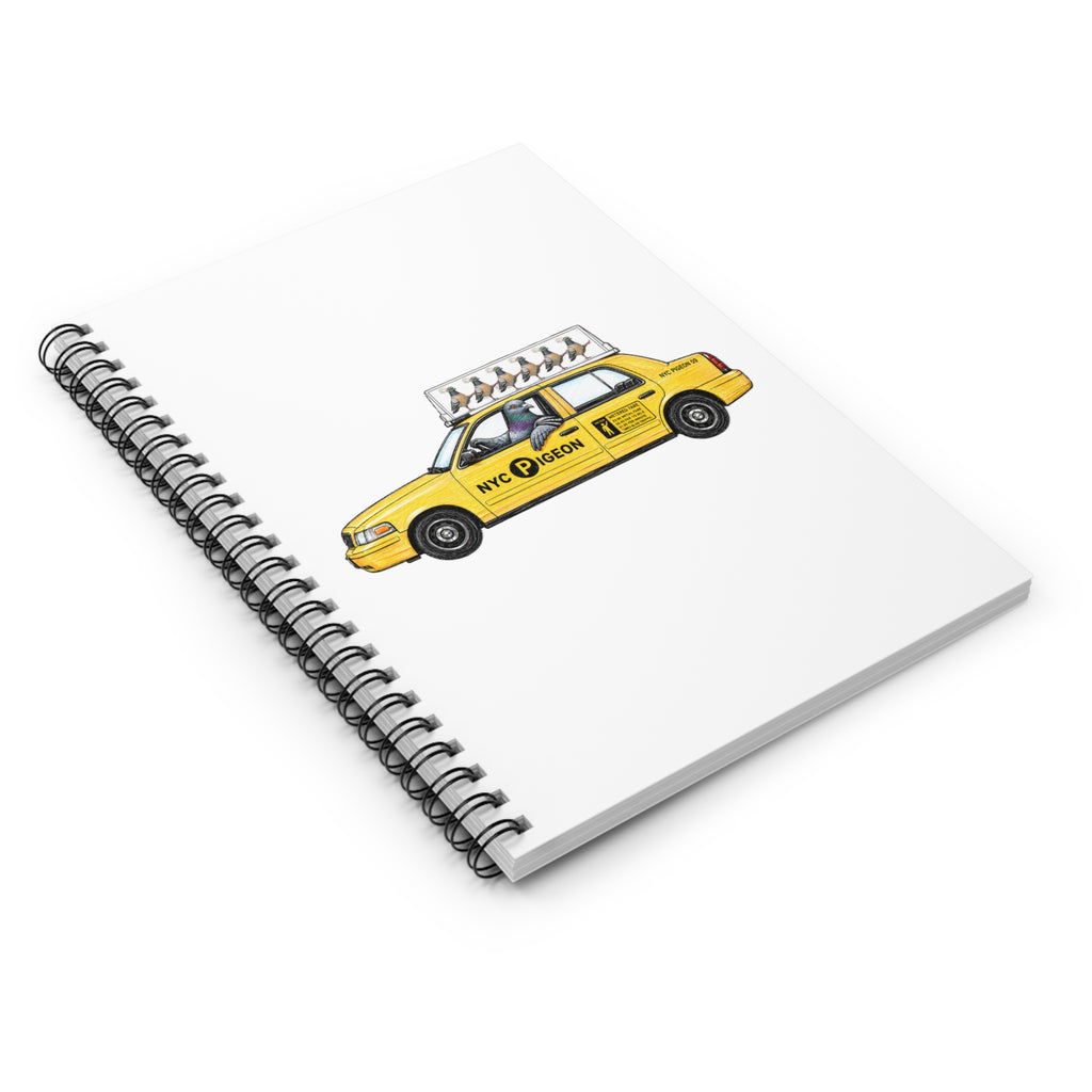 Customizable Jackson Heights NYC Pigeon Spiral Journal | Bird Lovers Notebook
