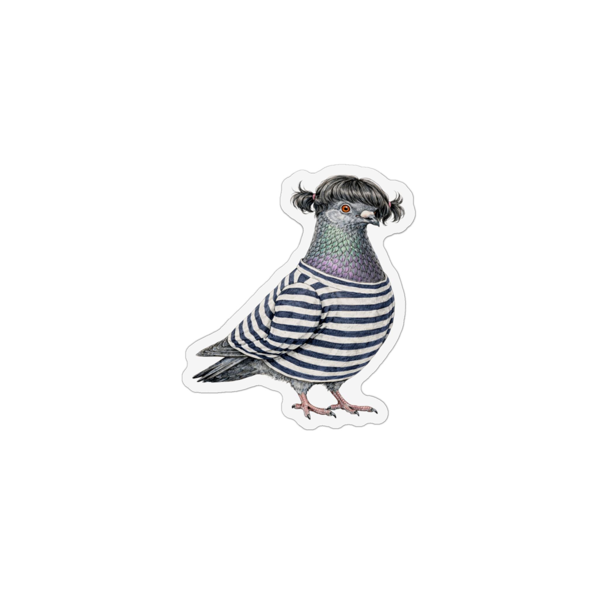 Williamsburg NYC Pigeon Magnet | Hipster Breton Bird Lover Fridge Magnet