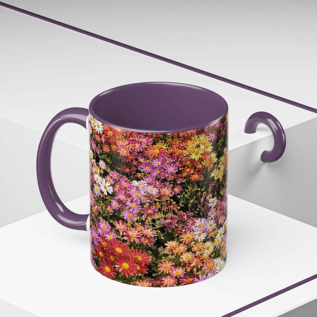 Central Park Korean Chrysanthemum Accent Coffee Mug — Tea Mug 11oz