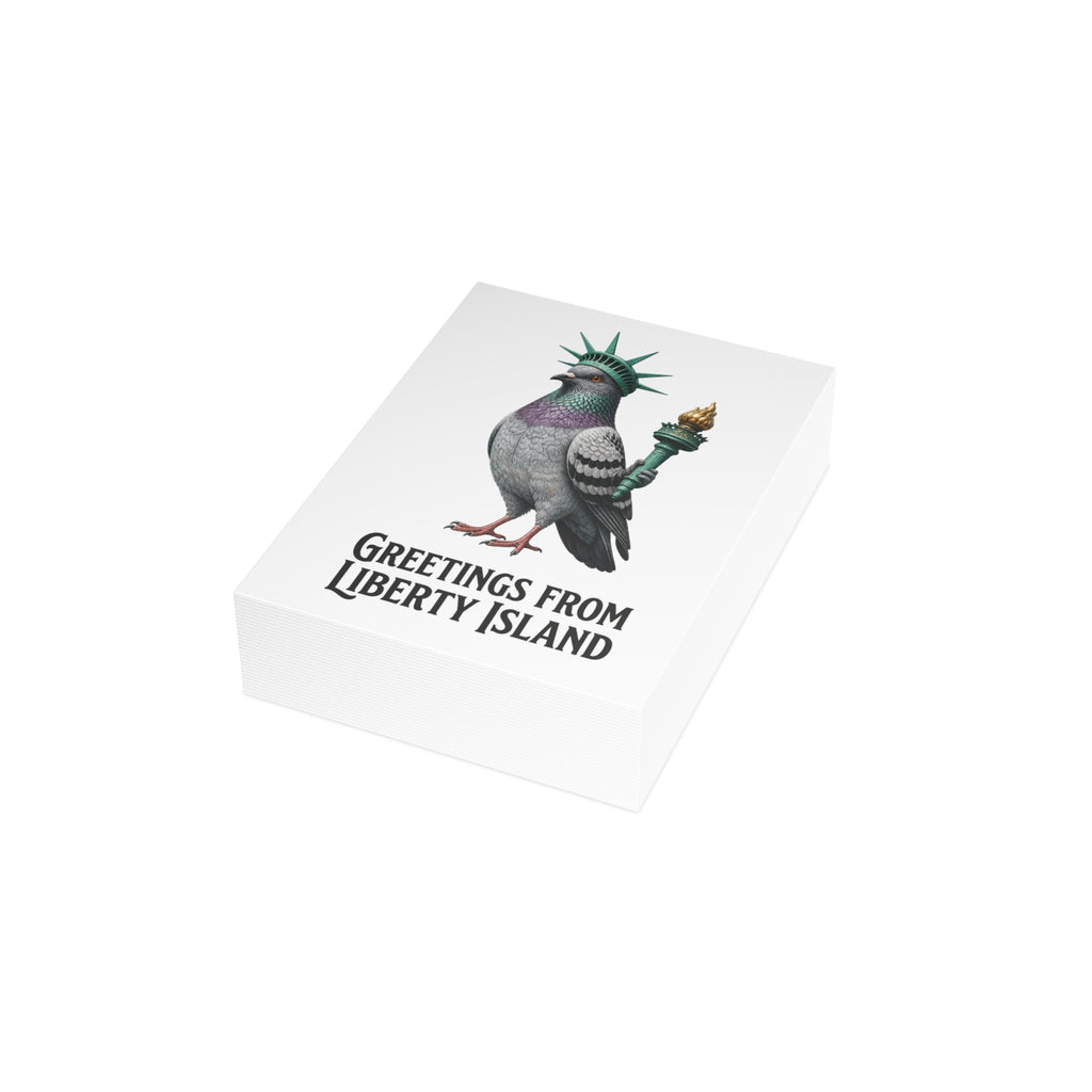 Liberty Island NYC Pigeon Postcard Bundle (envelopes included)