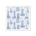 Servilletas Toile de Jouy Manhattan Blue Paquete de 50