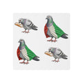 NYC Pigeon Italian Flag Temporary Tattoos | Columbus Day Parade Bird Lovers Tattoo Sheet