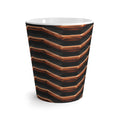 Tea Vessel — Modern Copper Chevron Pattern Ceramic Tea Cup