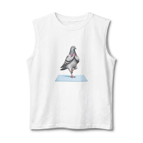 Central Park NYC Pigeon Yoga Muscle Tank Top | Yoga Bird Lovers Tee