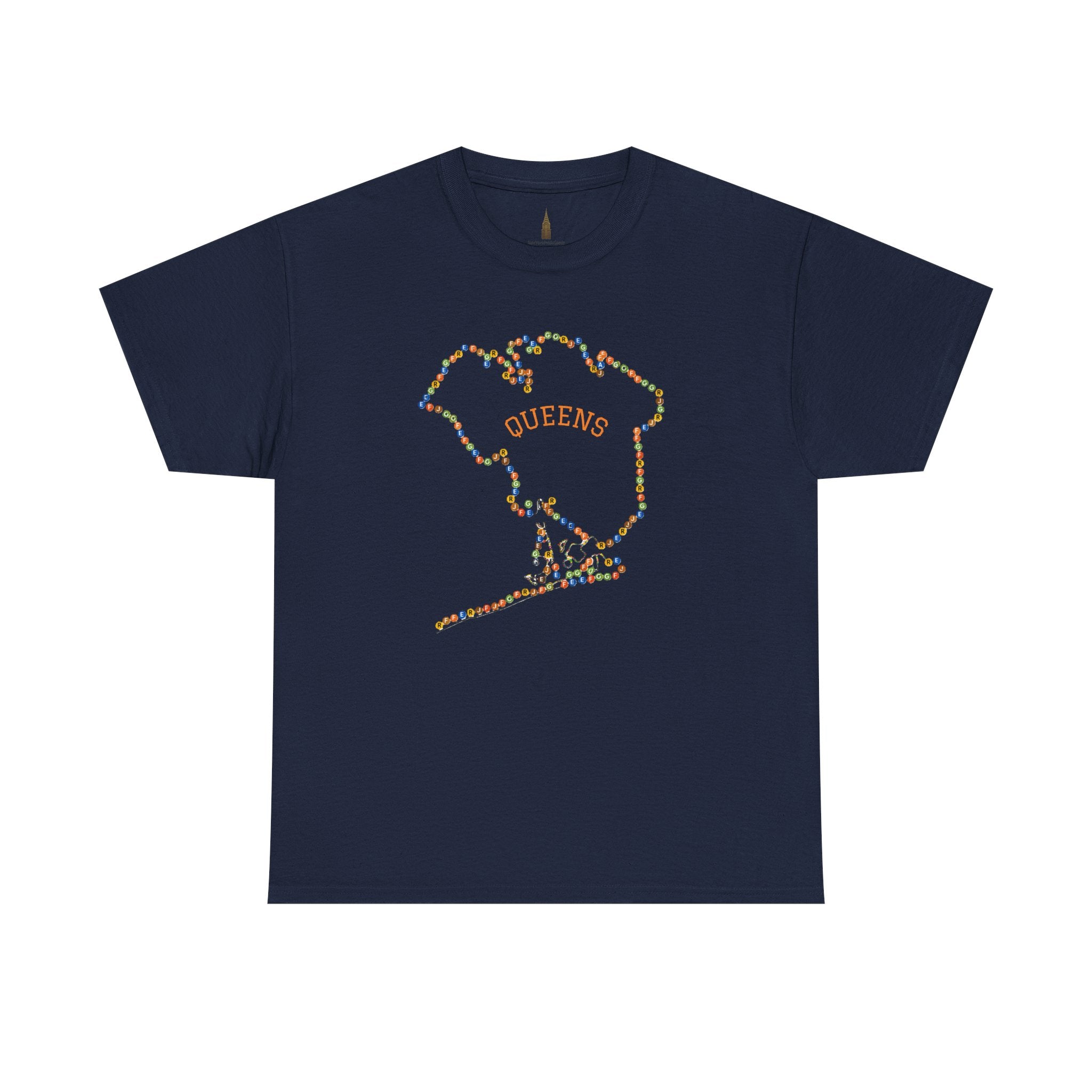 Camiseta Mapa de Queens | Camiseta con Señales de Metro