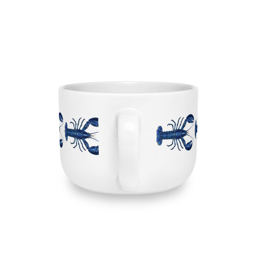 Hamptons Blue Lobster Bisque 25oz Ceramic Soup Bowl