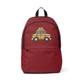Taxi Cab NYC Kids Backpack — New York Cartoon Yellow Checkered Taxi Cab  Book Bag