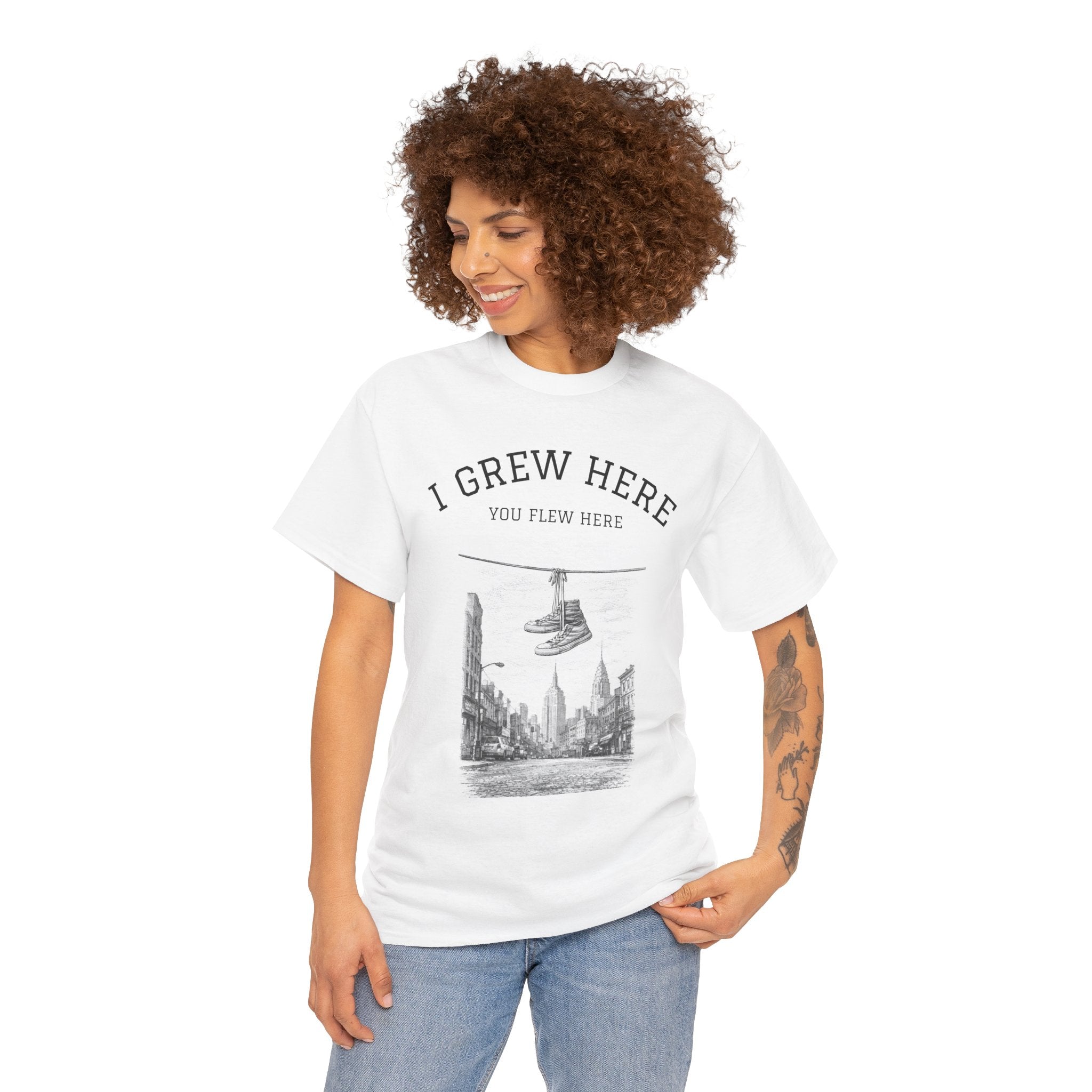 New York City Skyline T-Shirt | NYC Gift I Grew Here You Flew Here Tee