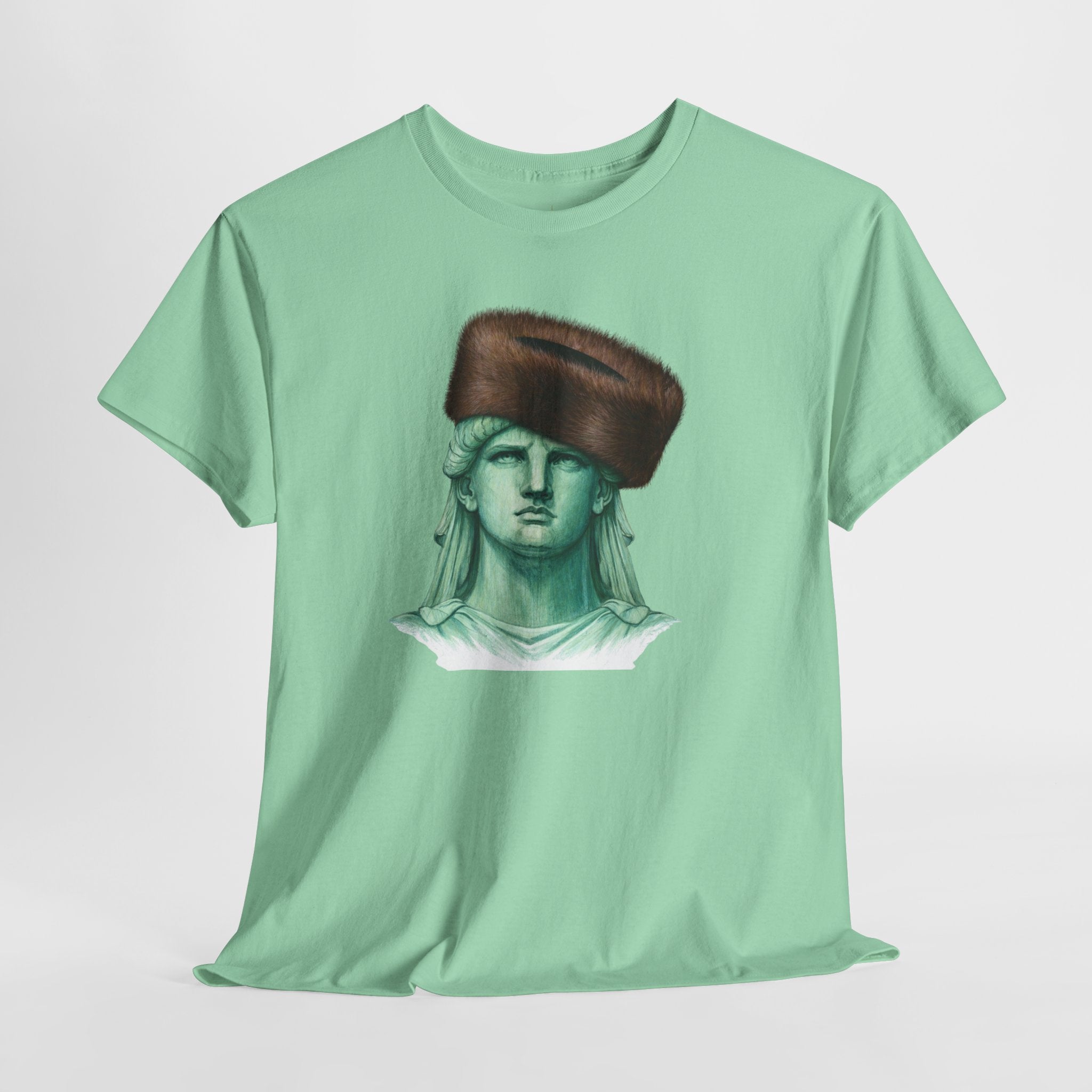 Statue of Liberty Crowned with Shtreimel T-Shirt | NYC Statue Tee