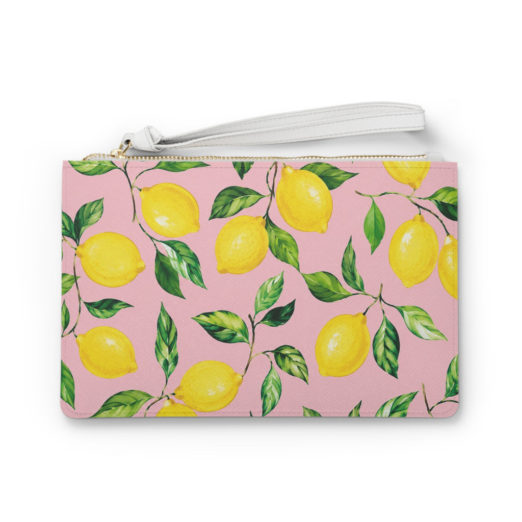 Little Italy Amalfi Pink with Lemons Clutch