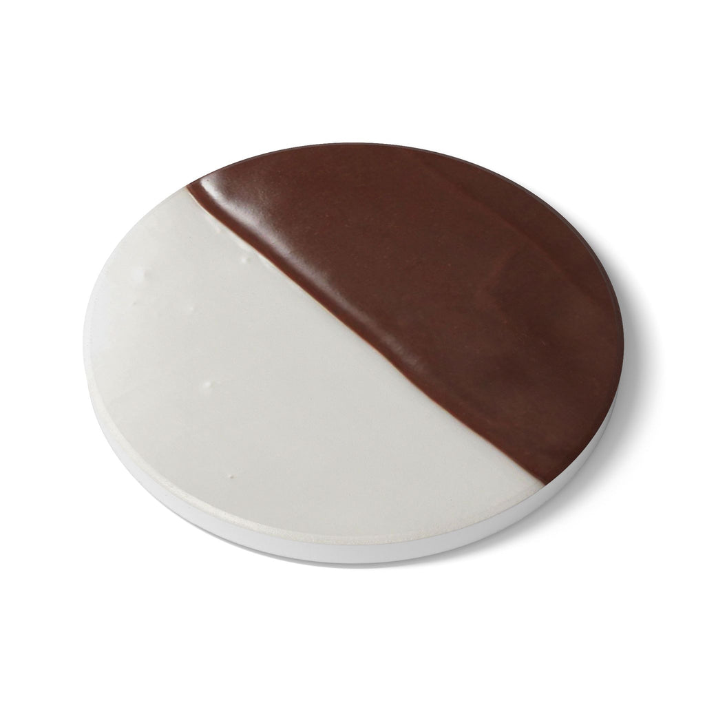 Black and White Cookie Ceramic Coaster — NYC Kosher Bakery Coaster