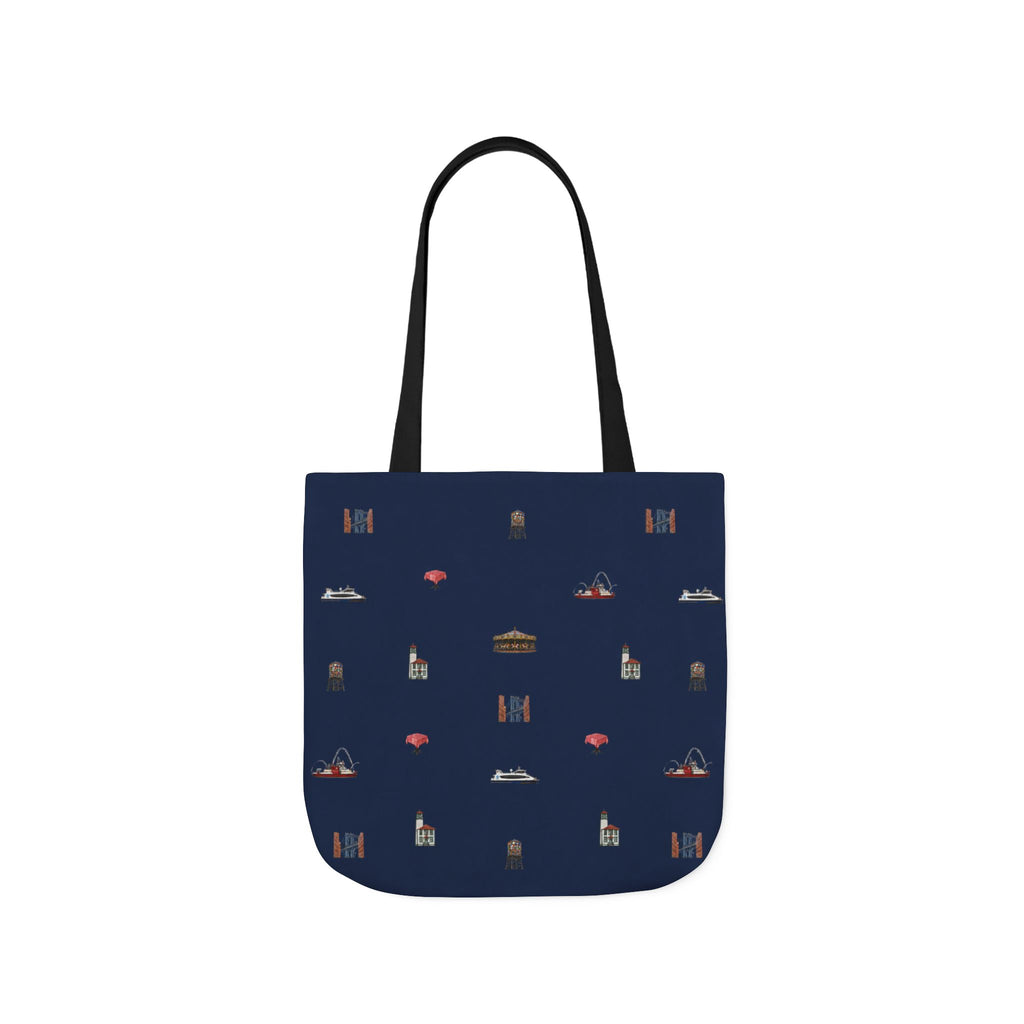 Icons of DUMBO Navy Canvas Tote