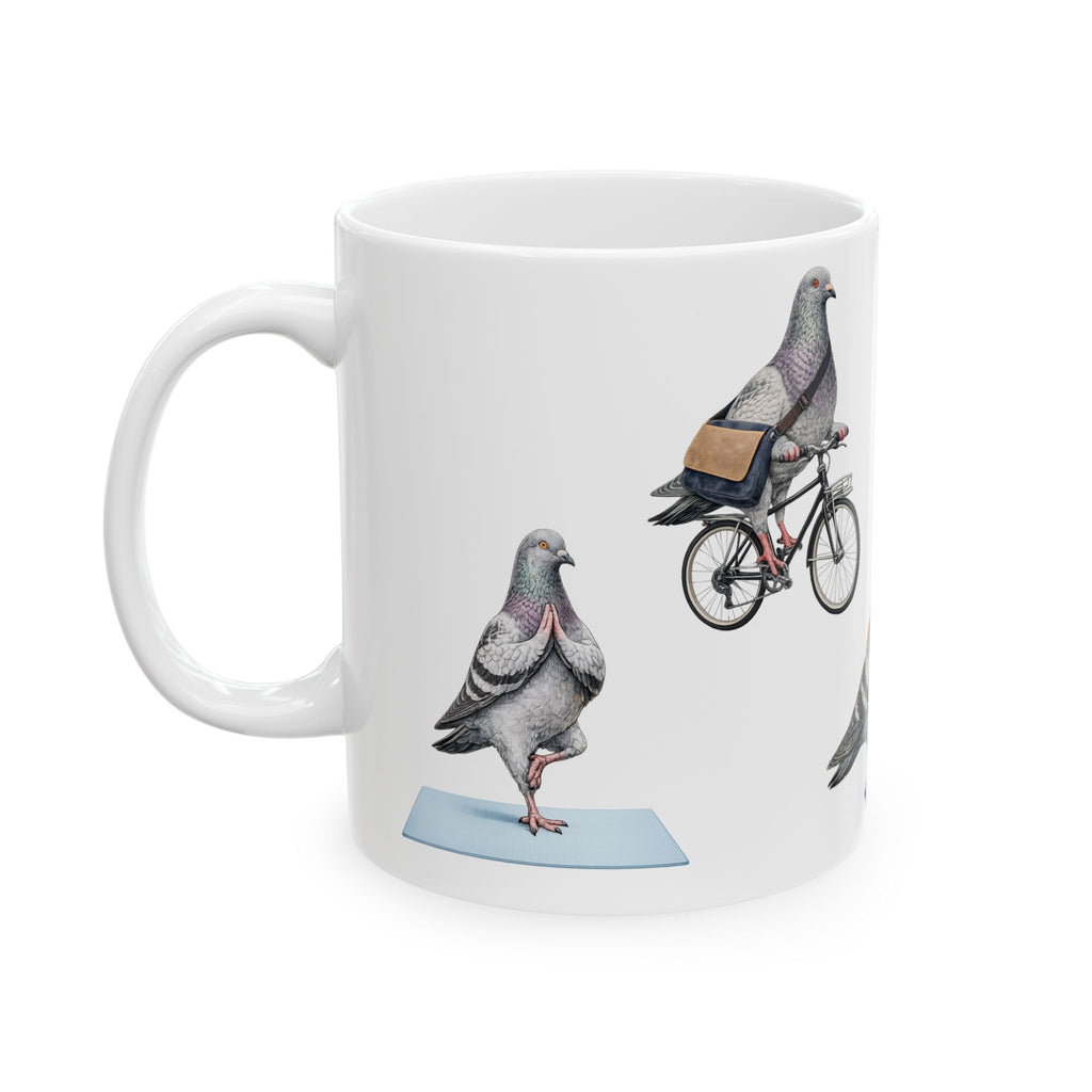 Get Well Soon | NYC Pigeon Active Lifestyle Bird Lovers 11oz Coffee Cup