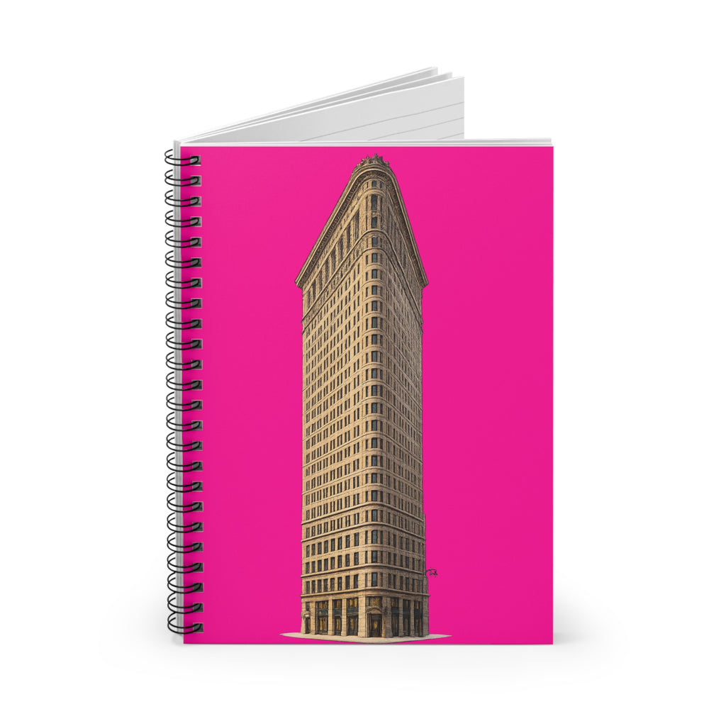 Cuaderno de espiral Pop Art del Flatiron Building - Diario de la arquitectura de NYC