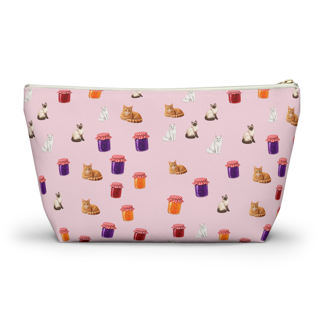 Jelly + Cat Travel Accessory Pouch — T‑Bottom Makeup Bag