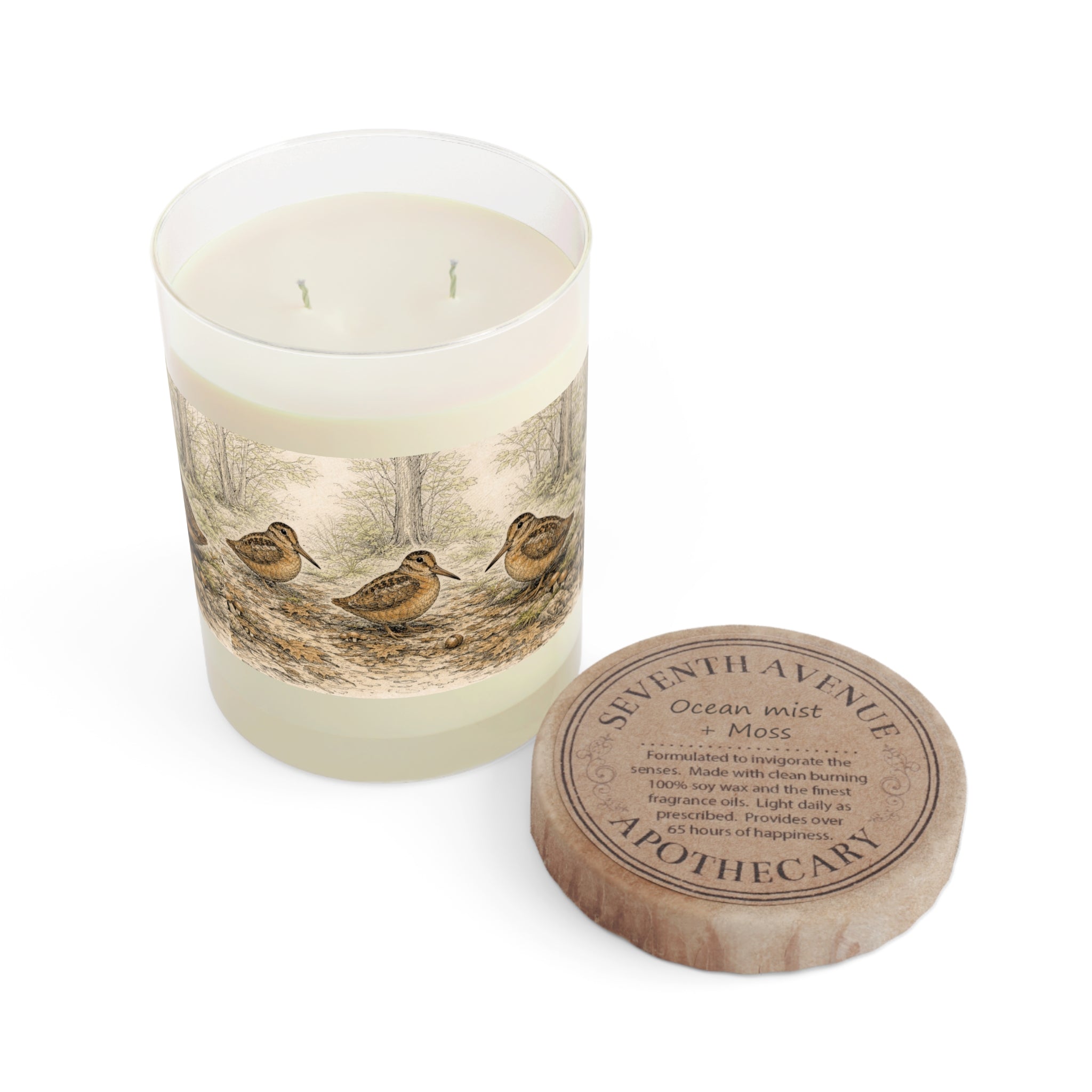 Bryant Park American Woodcock in Forest Candle — 11 oz Glass