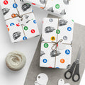 Subway Train & Transit Icons Gift Wrap Papers | NYC Metro Subway Pattern Wrapping Paper