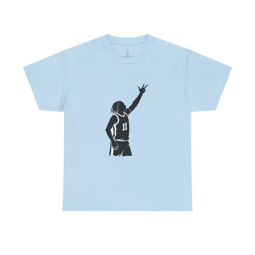 Customizable Jalen Brunson 3 Points Celly T-Shirt | New York Basketball Tee