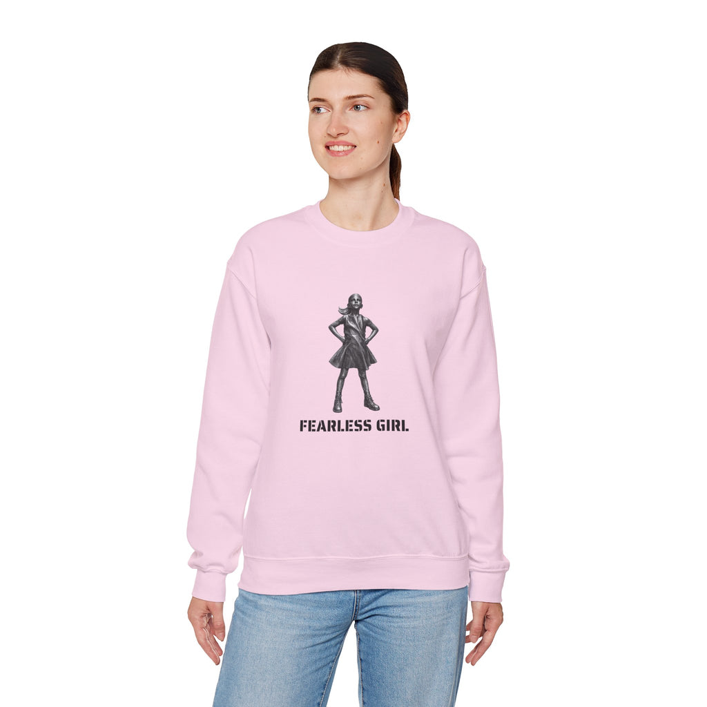 Sudadera con gráfico de la estatua Fearless Girl | Empoderamiento de Nueva York, Suéter con diseño feminista
