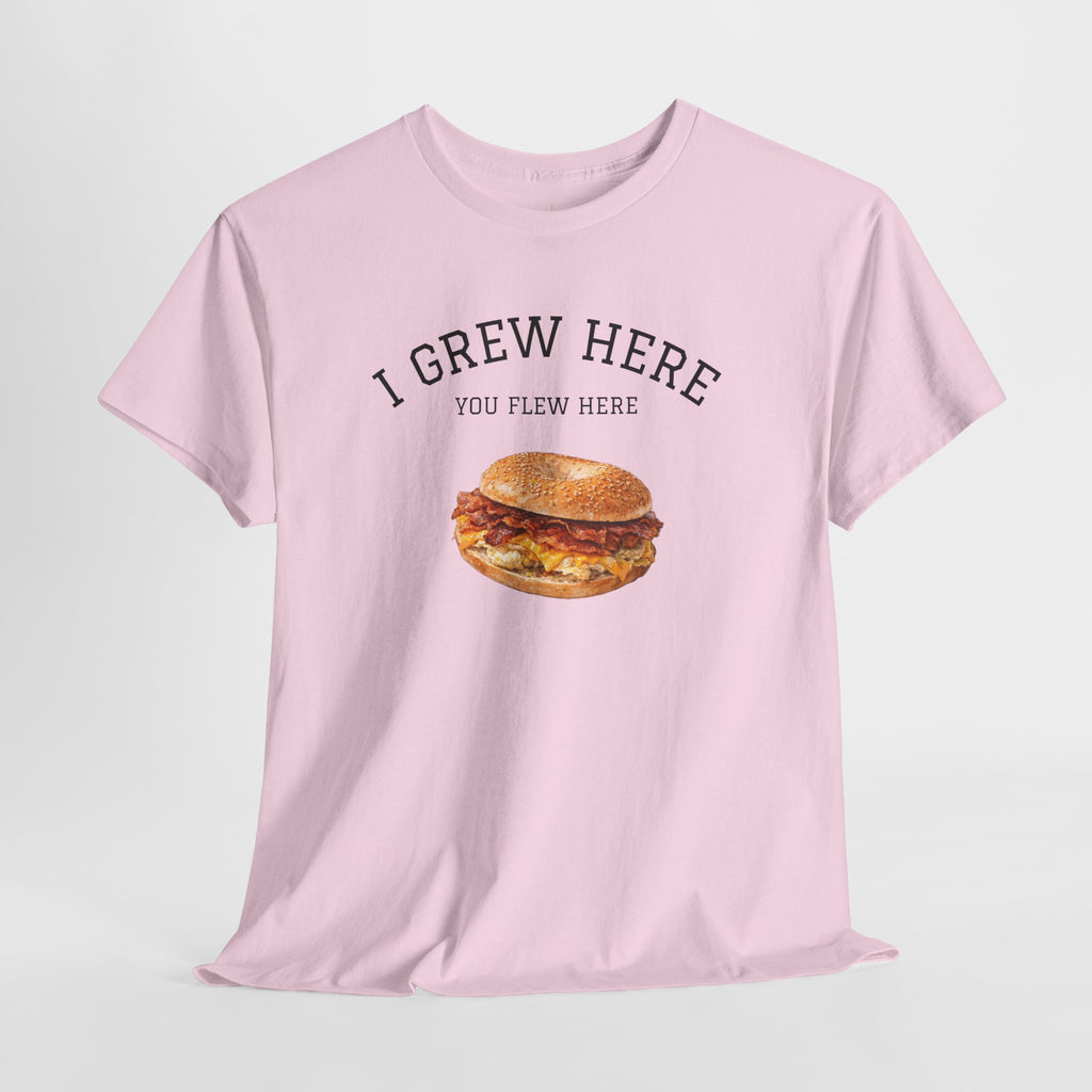Bacon Egg and Cheese T-Shirt | I Grew Here You Flew Here New York City Bodega Food Tee