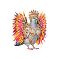 Flatbush NYC Pigeon 3" x 3" Sticker