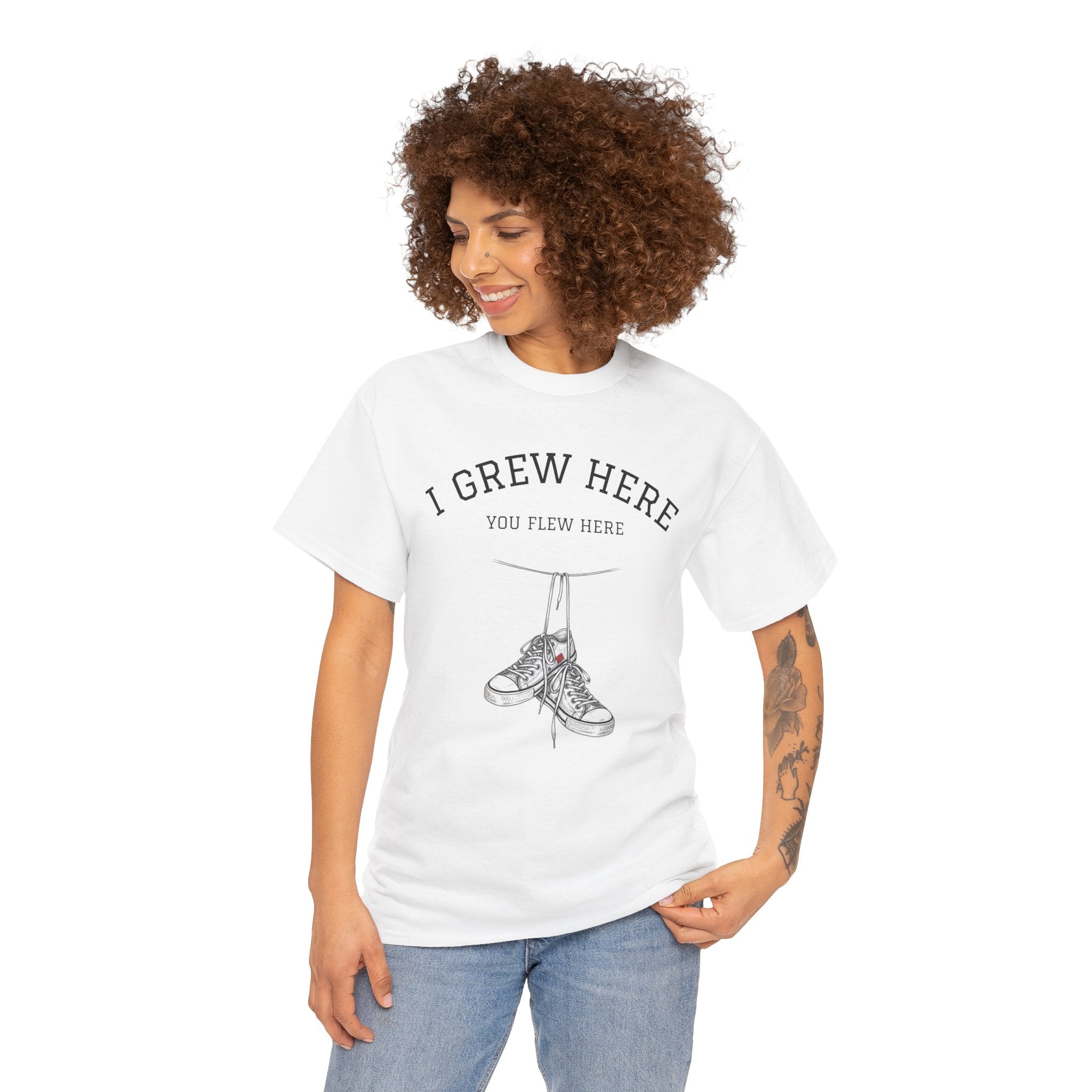 NYC Sneakers I I Grew Here You Flew Here T-Shirt