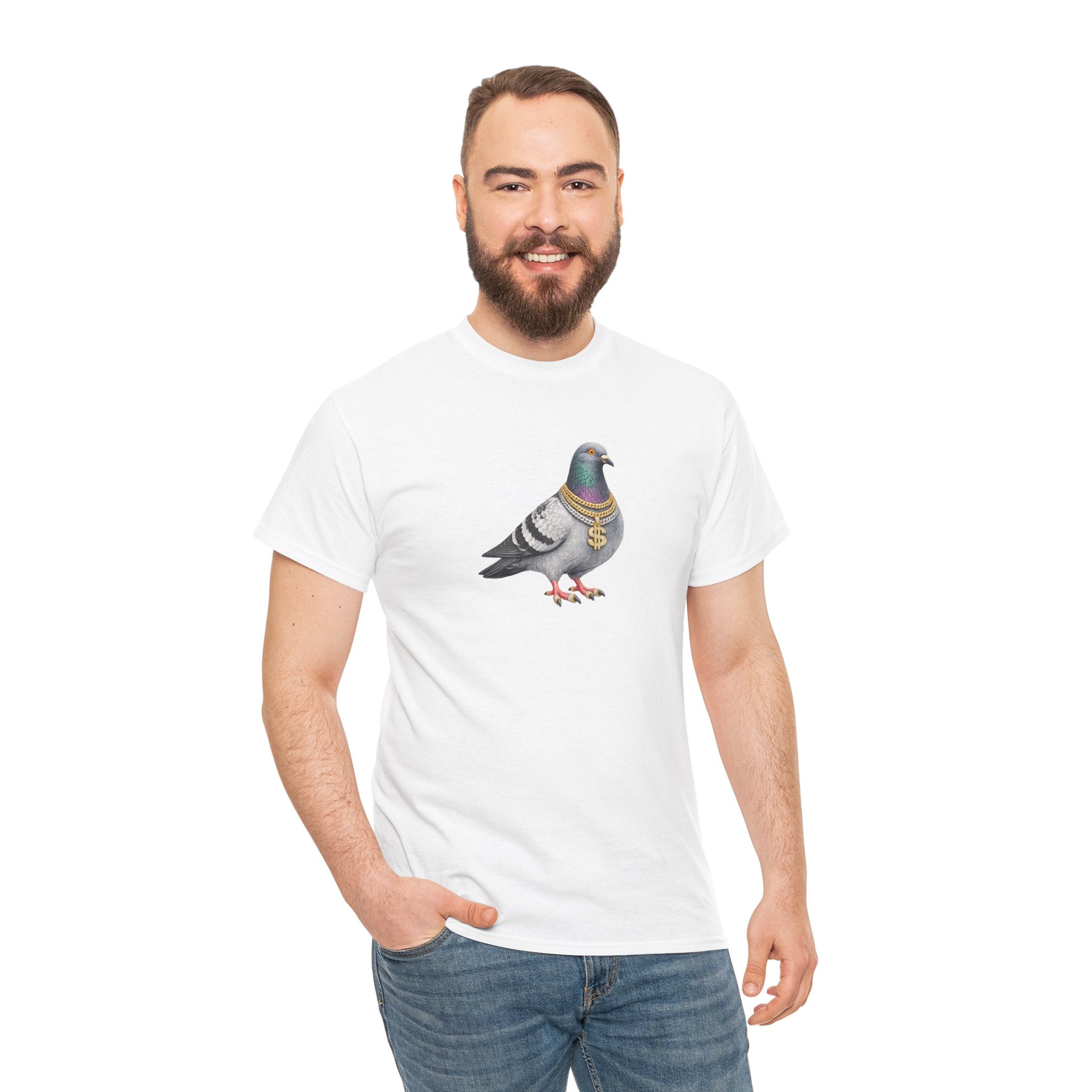 Customizable Diamond District NYC Pigeon T-Shirt | New York Jeweler Tee