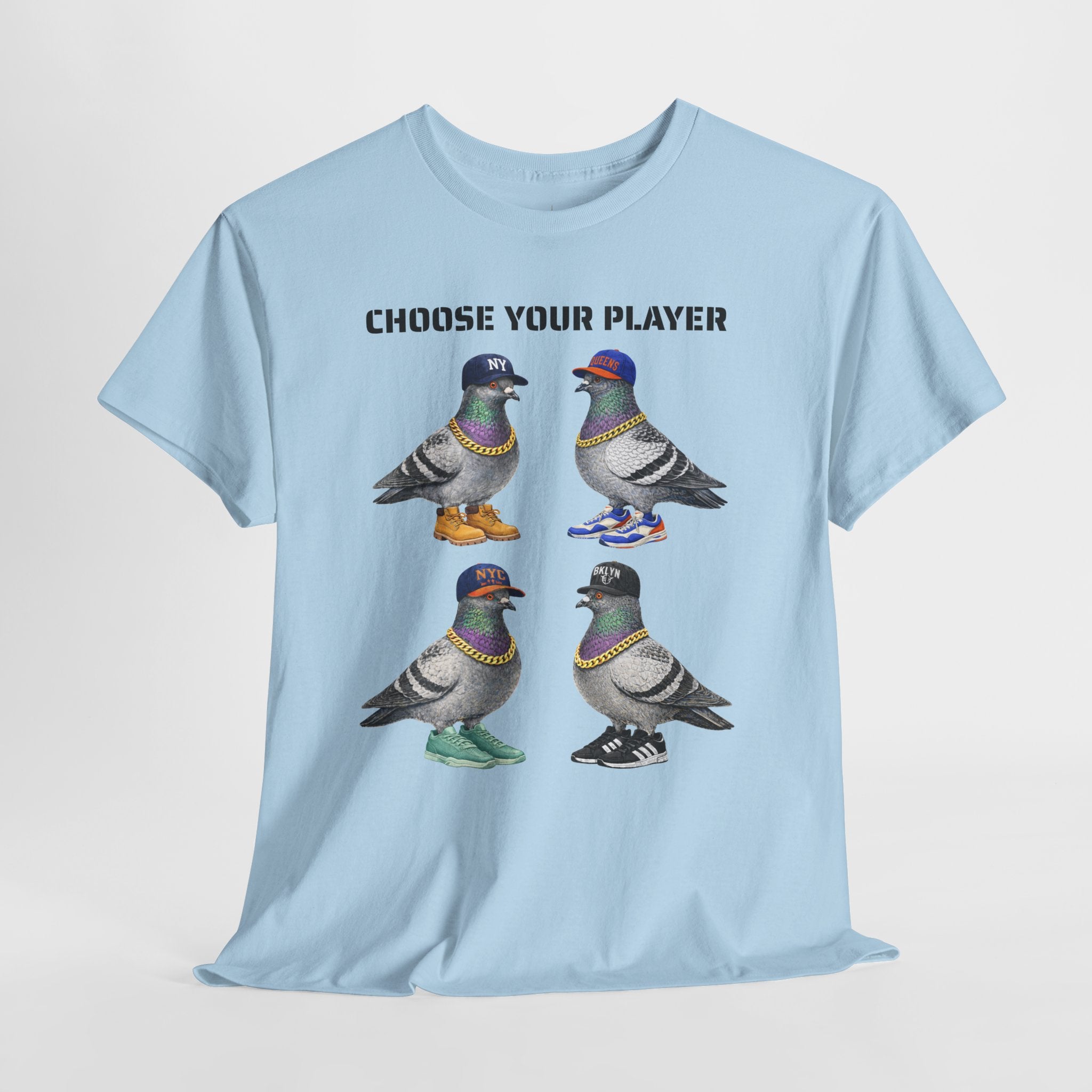 New York Sports Fan NYC Pigeon T-Shirt | NYC Baseball Basketball Fan Basketball Fan Tee