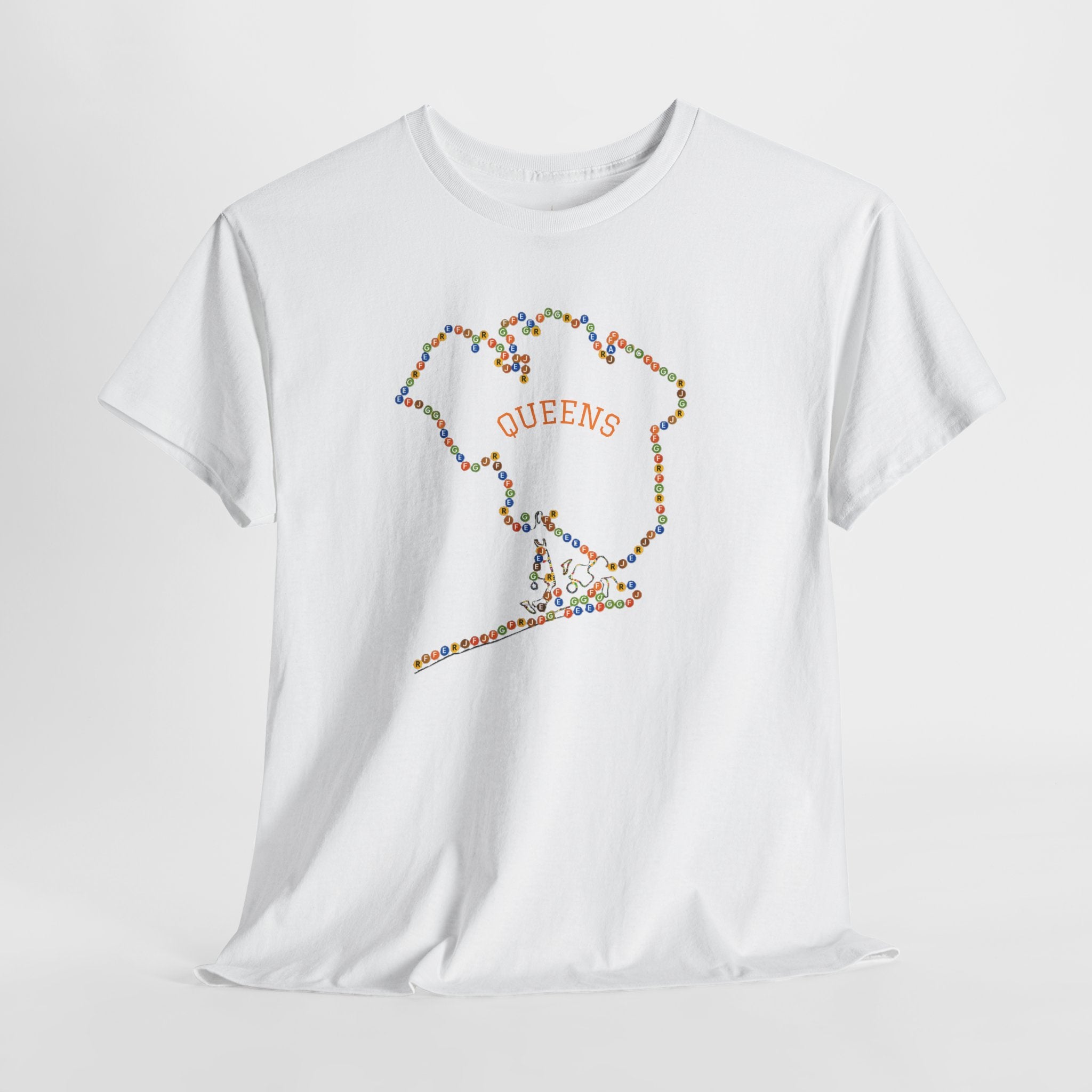 Camiseta Mapa de Queens | Camiseta con Señales de Metro