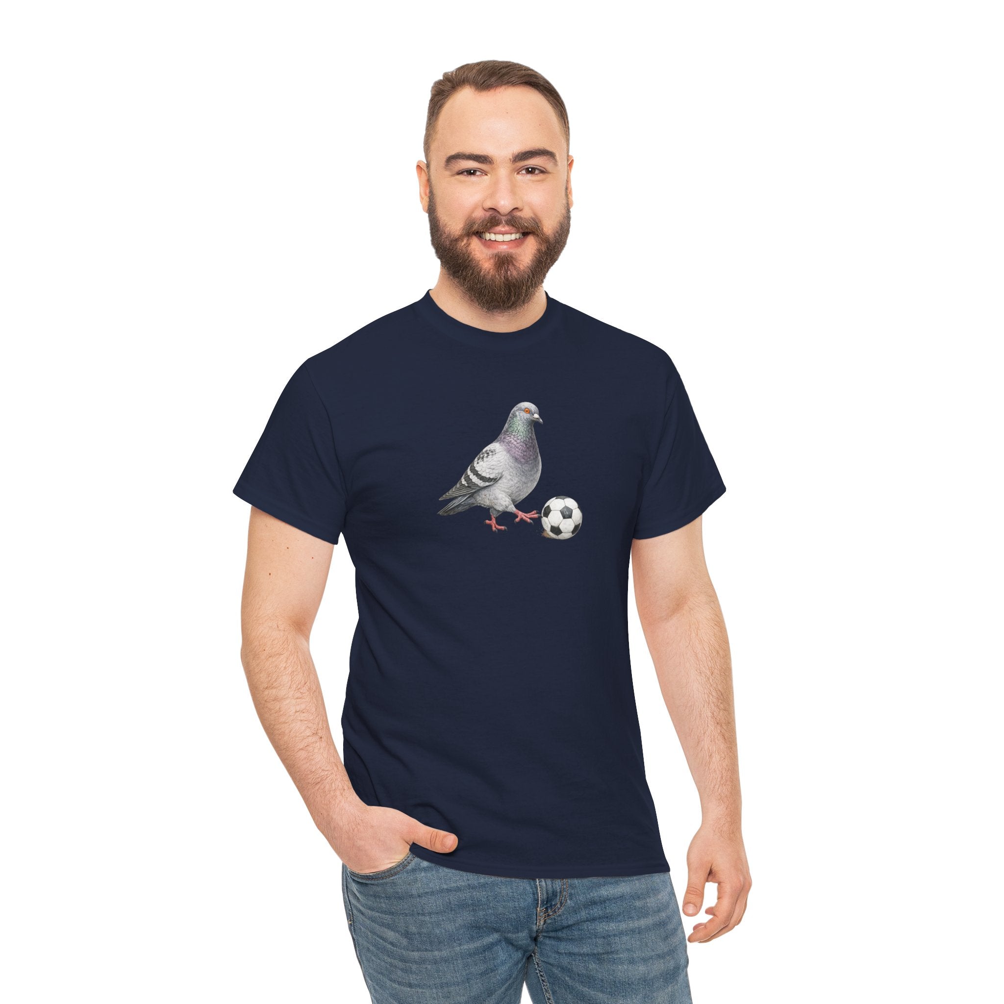 Customizable Corona NYC Pigeon Soccer T-Shirt | Soccer Player Tee